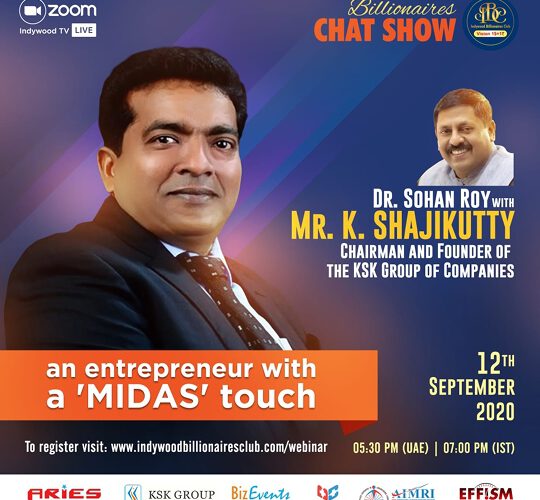Indywood Billionaires Club hosted yet another successful online chat session presenting Mr K Shajikutty