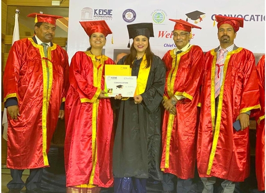 Actress Anara Gupta Now Becomes A Doctor – International University Conferred Her Doctorate