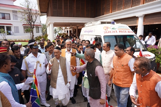 Samast Mahajan  Provides Immediate Treatment To Sick  Injured Animals  Hon Governor Bhagat Singh Koshyari Greenlights 11 Ambulances