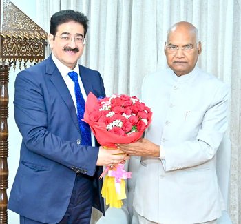 Sandeep Marwah Blessed By Former President Of India